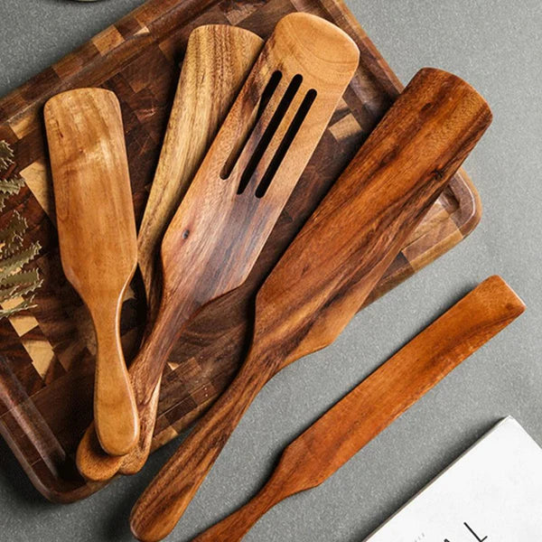 Tilly Living's Teak Spurtle: Uniting Tradition, Functionality, and Elegance in Your Kitchen Journey