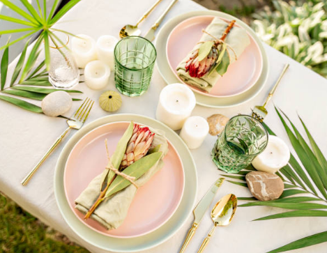 green placemats