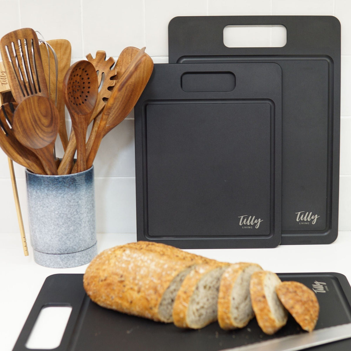 GrainBond Chopping Board Set - Sustainable &amp; Microplastic-Free