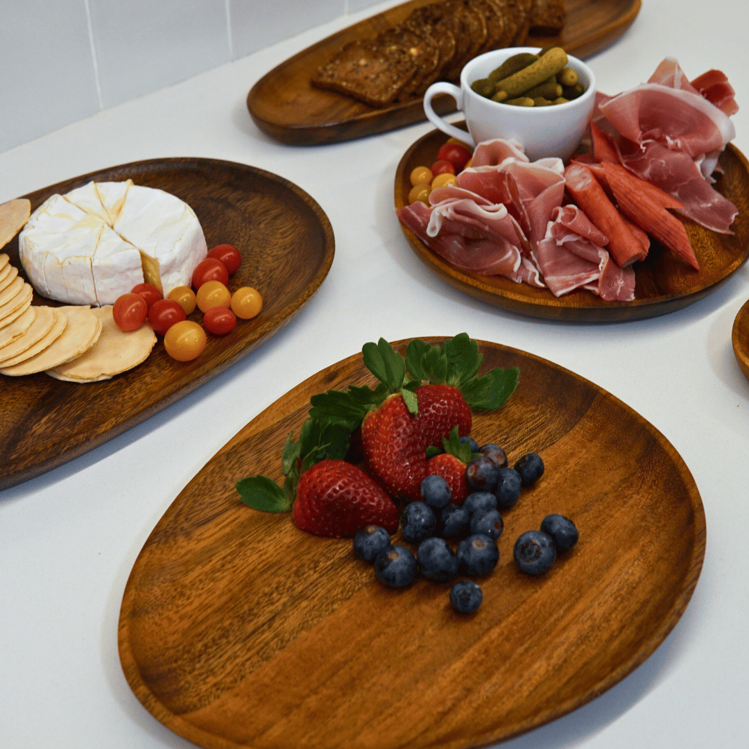Acacia Wood Serving Plates