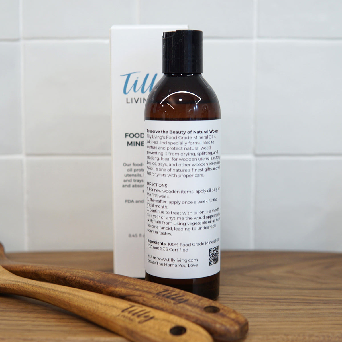 Food Grade Mineral Oil for Wooden Utensils Tilly Living