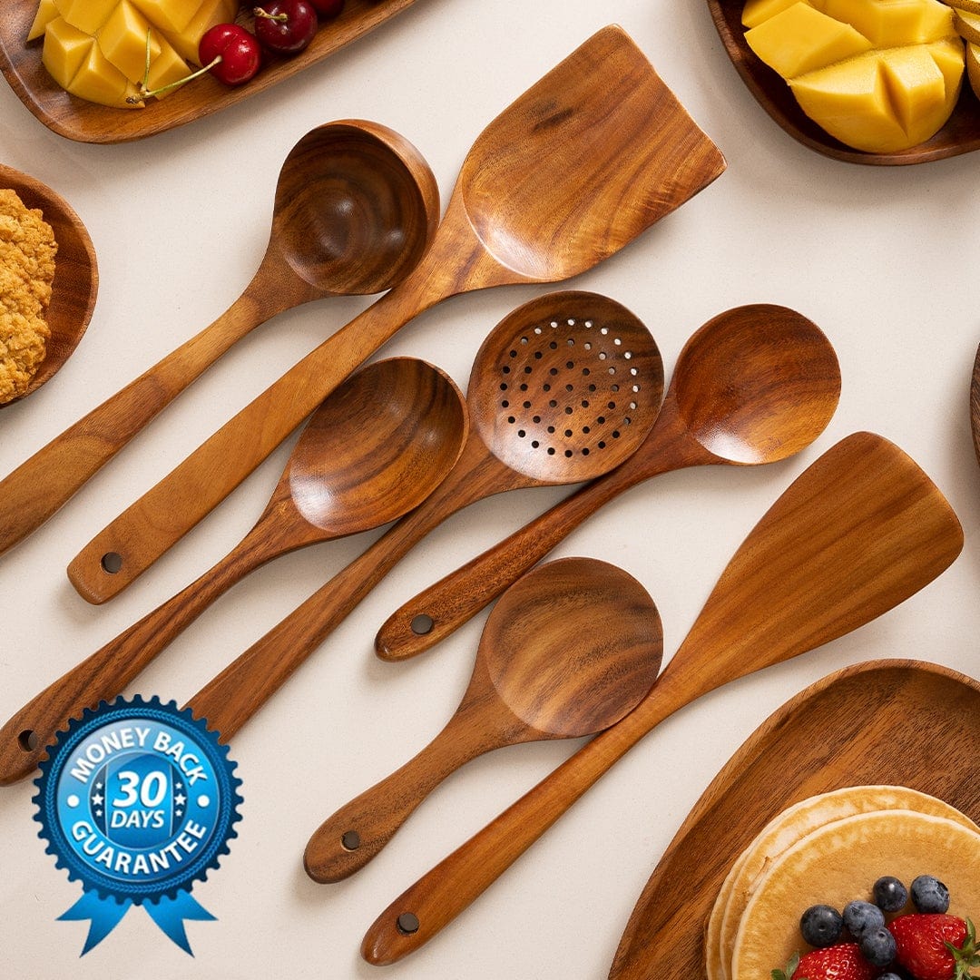 Teak Wooden Utensil Set 