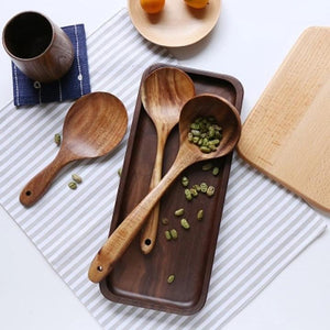 Natural Teak Wood Cooking Utensils – Chef Daryl's Food's