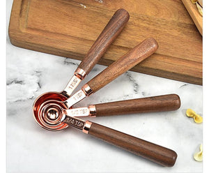 Walnut and Copper Measuring Spoons - Magnolia