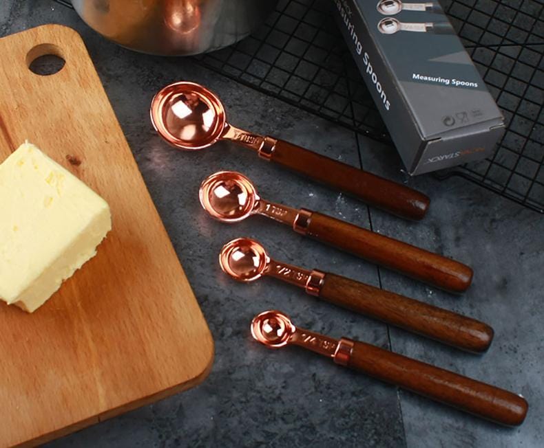 Copper Measuring Cups/Spoon Set