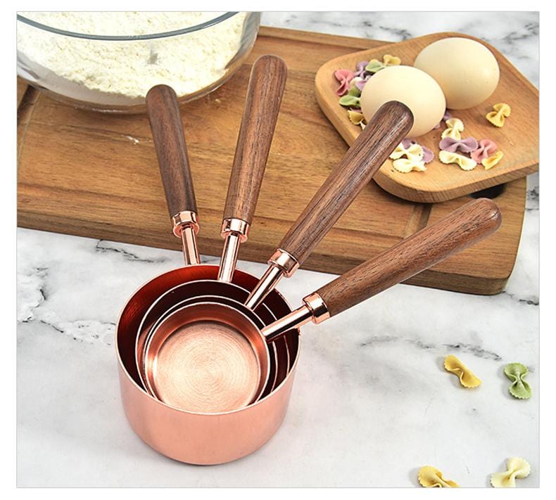 Copper Measuring Cups/Spoon Set