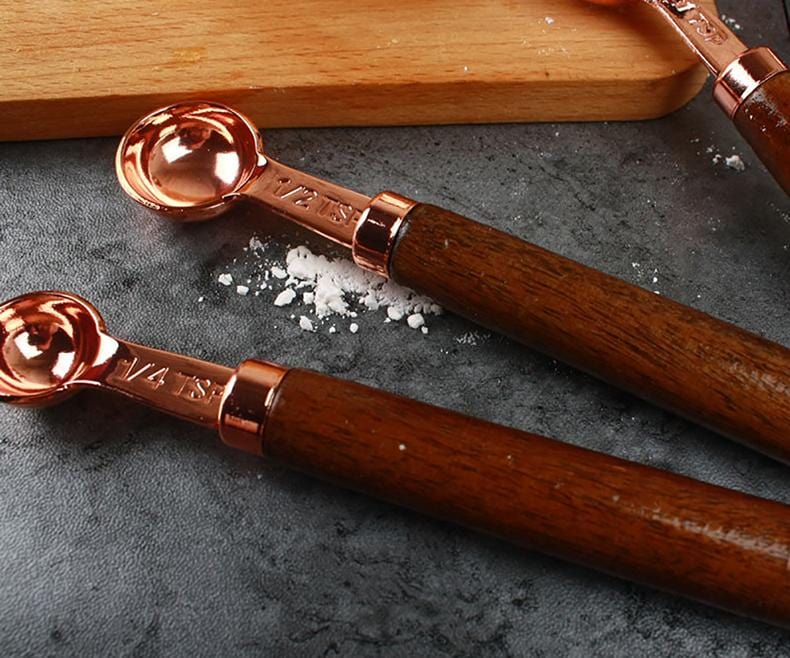 Copper Measuring Cups/Spoon Set