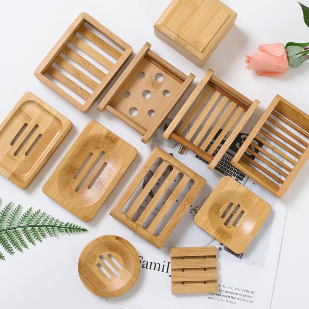 Bamboo Soap Dish Tray Natural Bamboo Trays Tilly Living