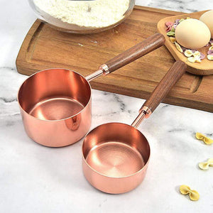 9pc Copper Measuring Cups & Spoons Set- Stainless Steel – Smarthauls