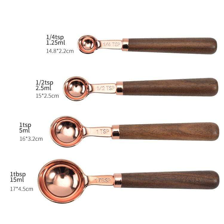 Copper Measuring Cups/Spoon Set