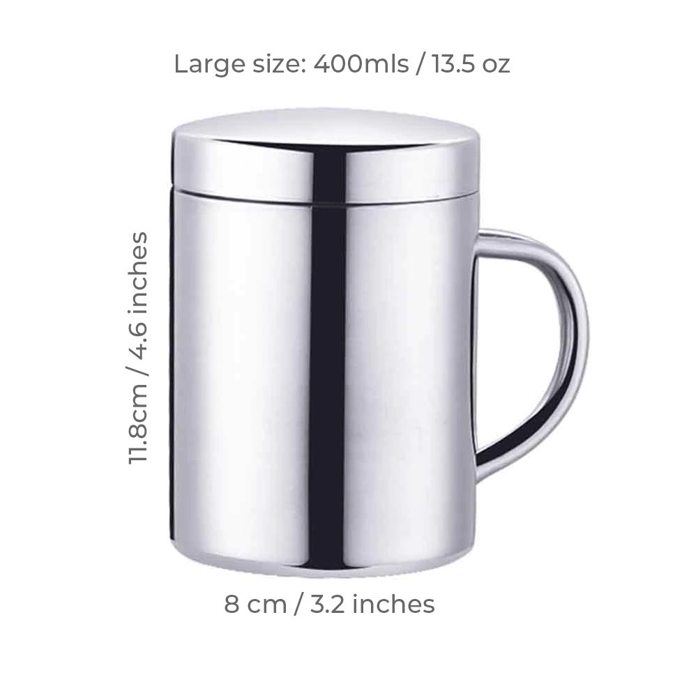 Stainless Steel Coffee Mug Spill Proof Mug Tilly Living