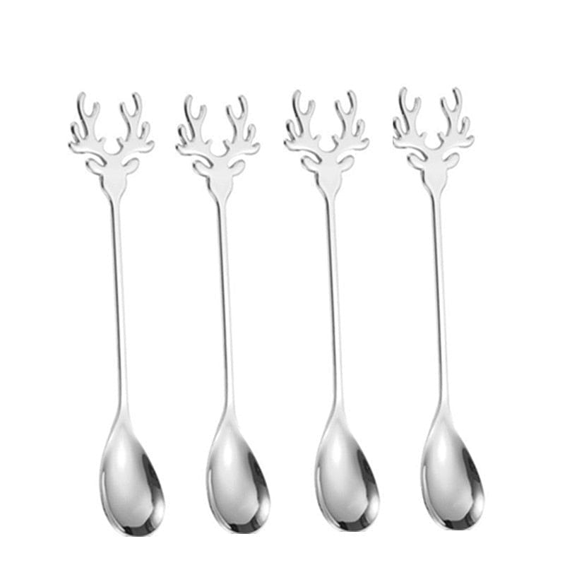 Reindeer Stainless Steel Spoons