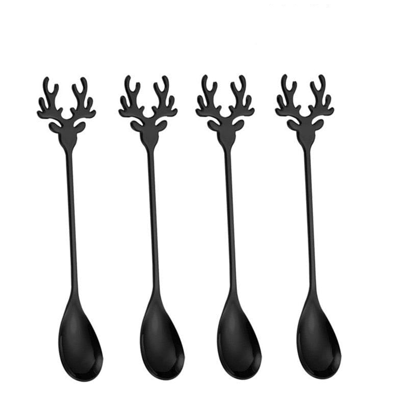 Reindeer Stainless Steel Spoons