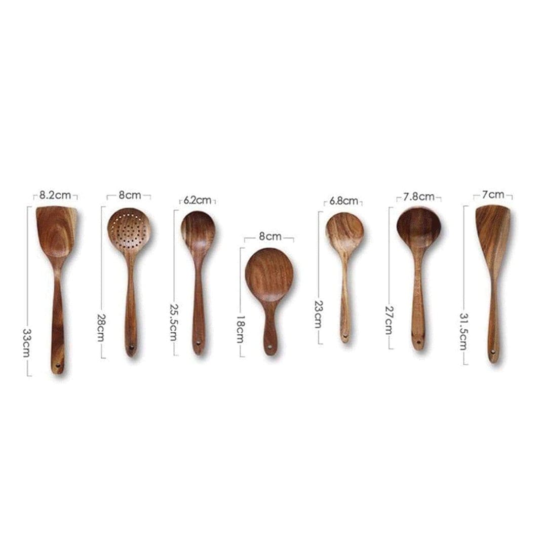 Teak Wooden Utensil Set 