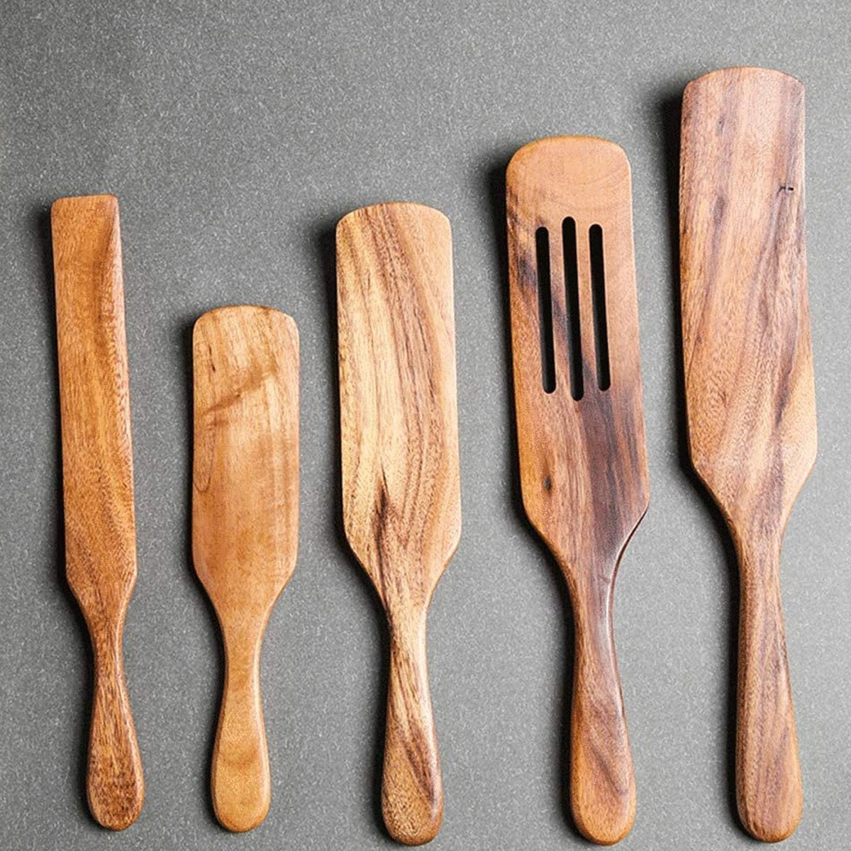 Teak Utensil Set - The Healthier Alternative - Tilly Living