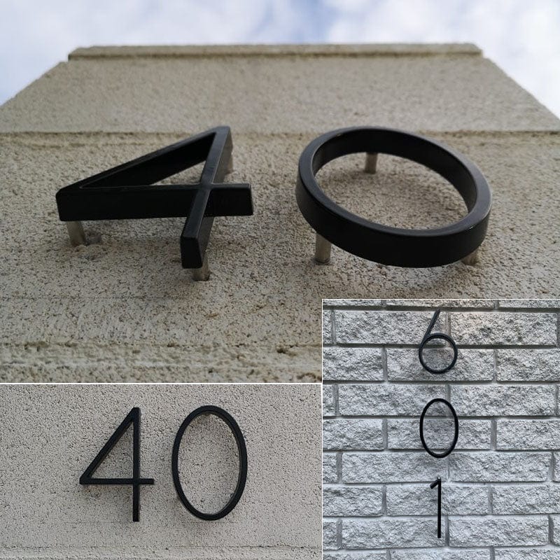 Floating Outdoor House Numbers