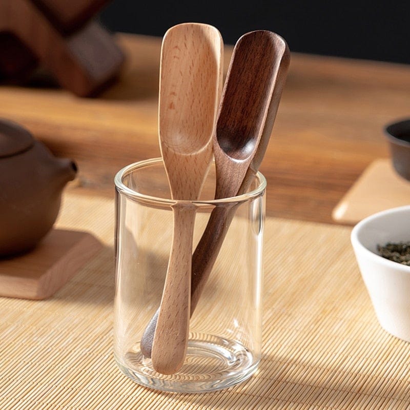Aazon.co: Retro Tea Shovel Porcelain Chahe Tea Vessel Tea Needle Set