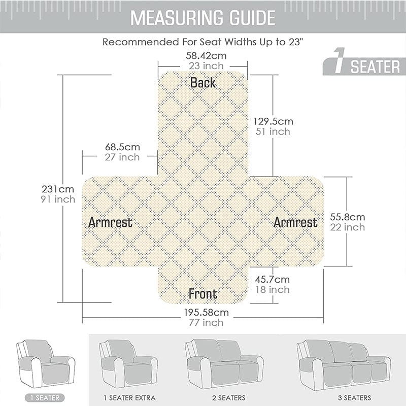 Non-Slip Recliner Chair Cover